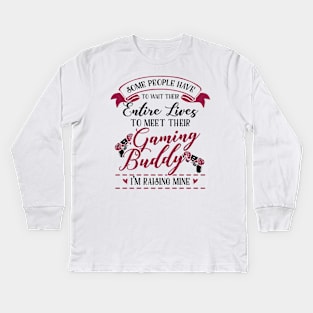 Gaming Mom and Baby Matching T-shirts Gift Kids Long Sleeve T-Shirt